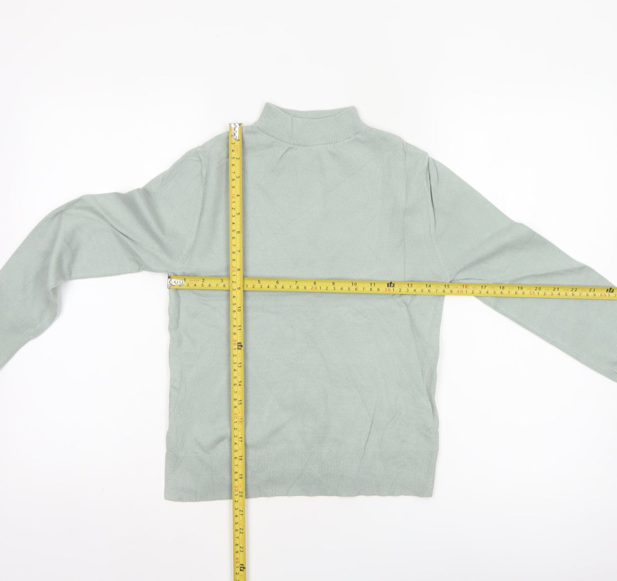 Zara Girls Mint Green High Neck Knit Pullover Jumper 13-14 Years