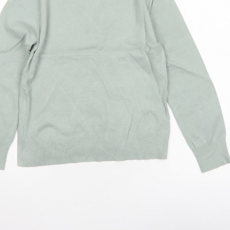 Zara Girls Mint Green High Neck Knit Pullover Jumper 13-14 Years