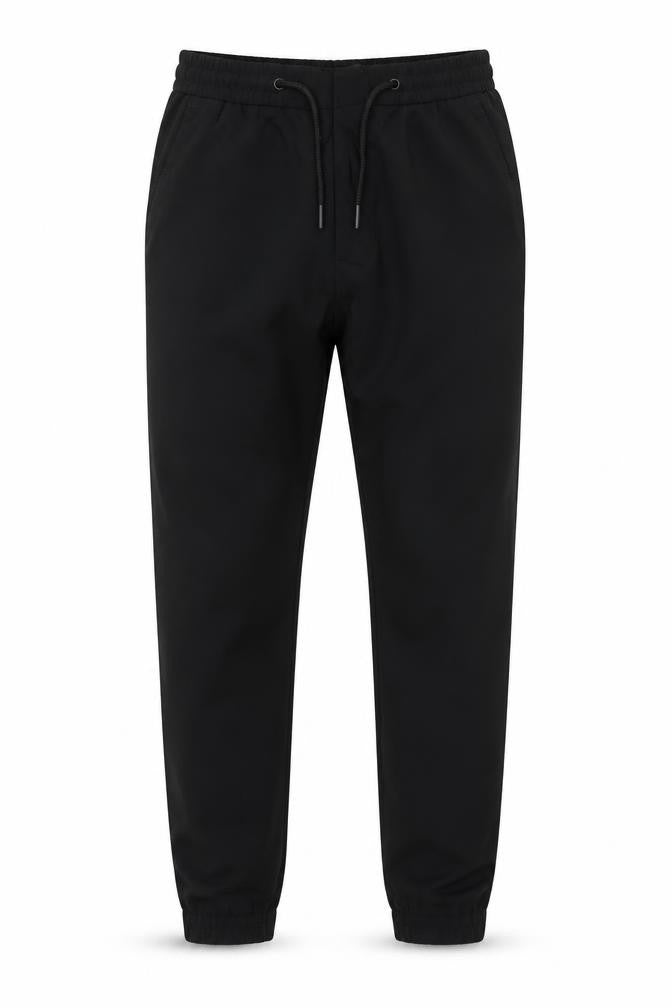 Front view of ASOS DESIGN Men’s Black W30 L30 Skinny Jogger Trousers Drawstring