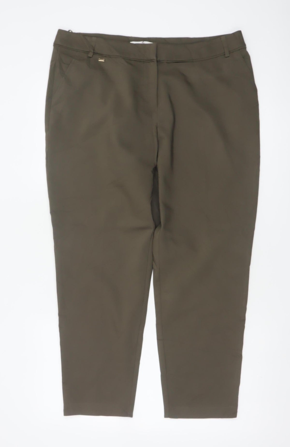 Wallis Women’s Brown Petite UK 14 Tapered Smart Work Trousers