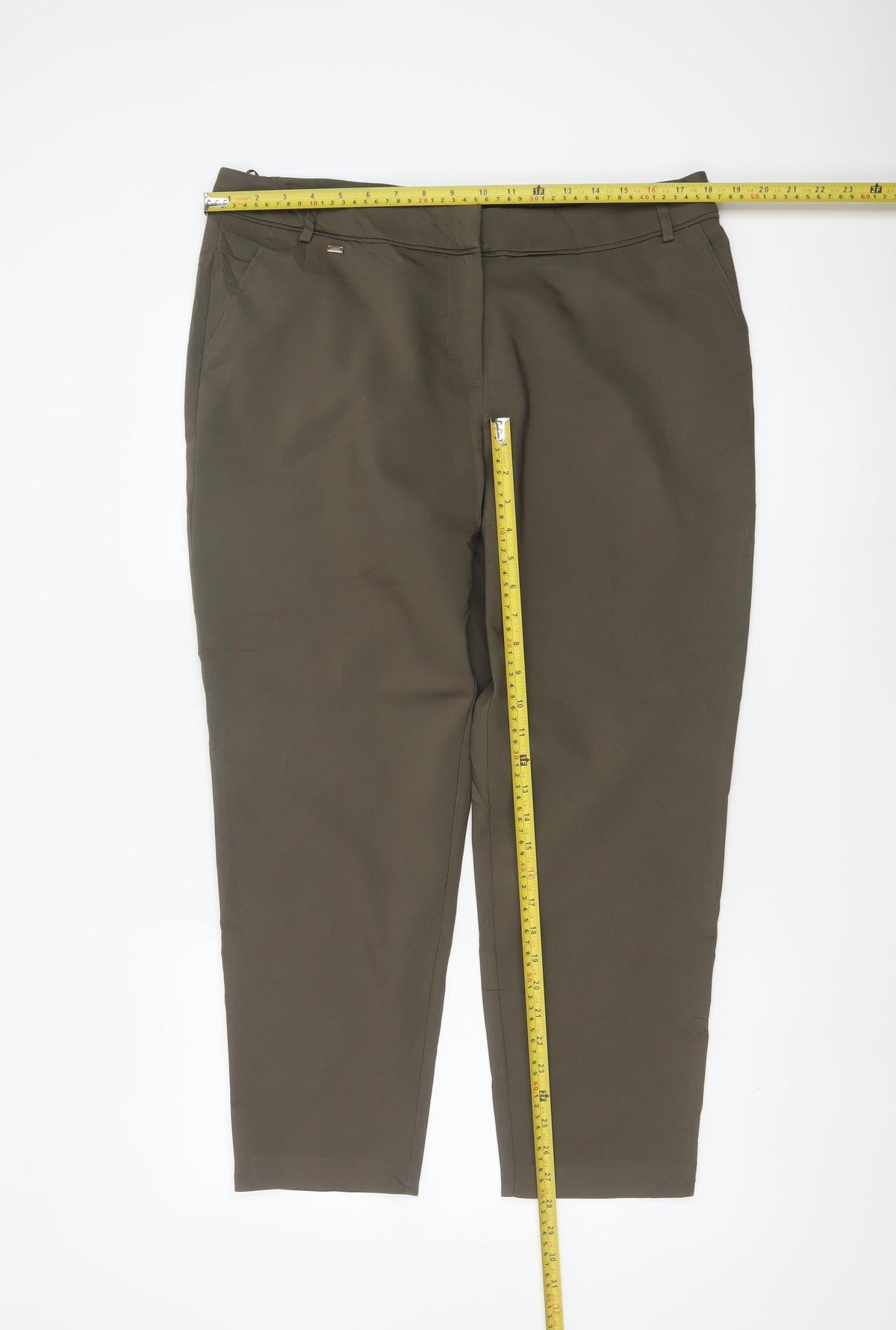 Wallis Women’s Brown Petite UK 14 Tapered Smart Work Trousers