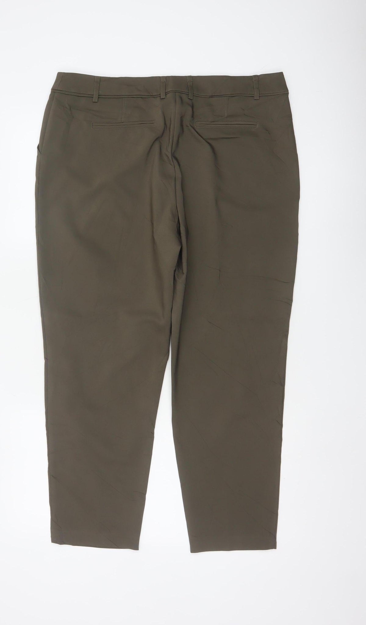 Wallis Women’s Brown Petite UK 14 Tapered Smart Work Trousers