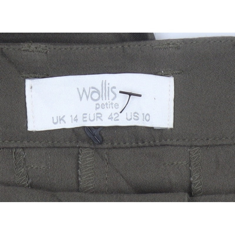 Wallis Women’s Brown Petite UK 14 Tapered Smart Work Trousers