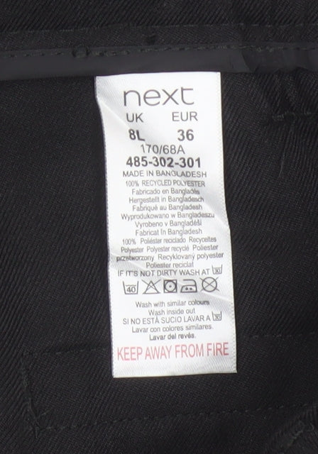 Next Women’s Black UK 8 Flared Dress Trousers Smart Workwear