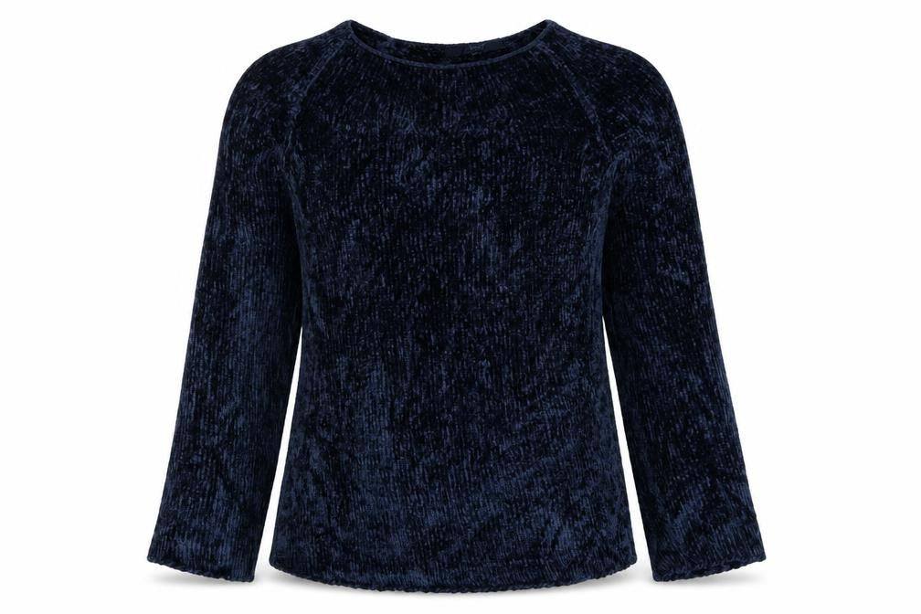 Next Women’s Blue Chenille Knit Crew Neck Pullover Jumper Size L