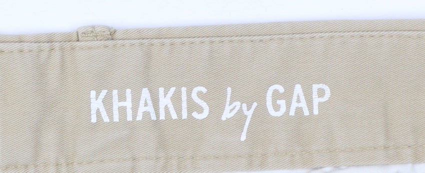 Gap Women’s Beige UK 8 Regular Straight Khaki Chino Trousers