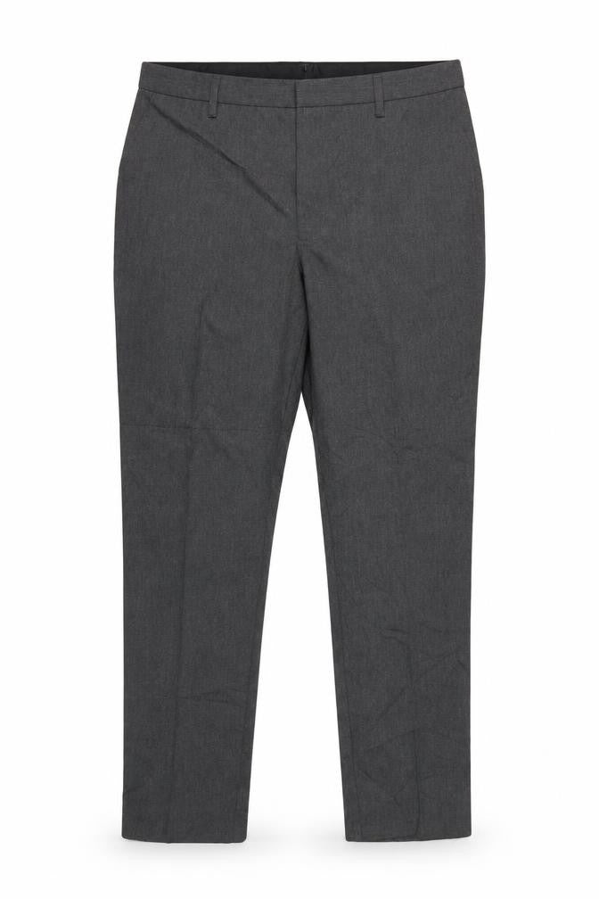 Front view of Marks & Spencer boys’ grey 15-16 years skinny leg school trousers nwt