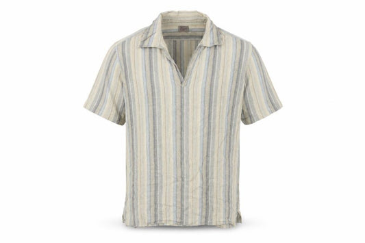Bh Marylebone House Men’s Multicoloured Striped Cotton Polo Shirt L