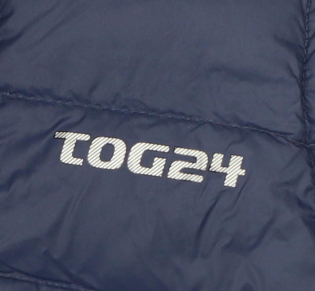 TOG24 Women’s Navy Pink UK 12 700 Fill Down Puffer Gilet Waistcoat