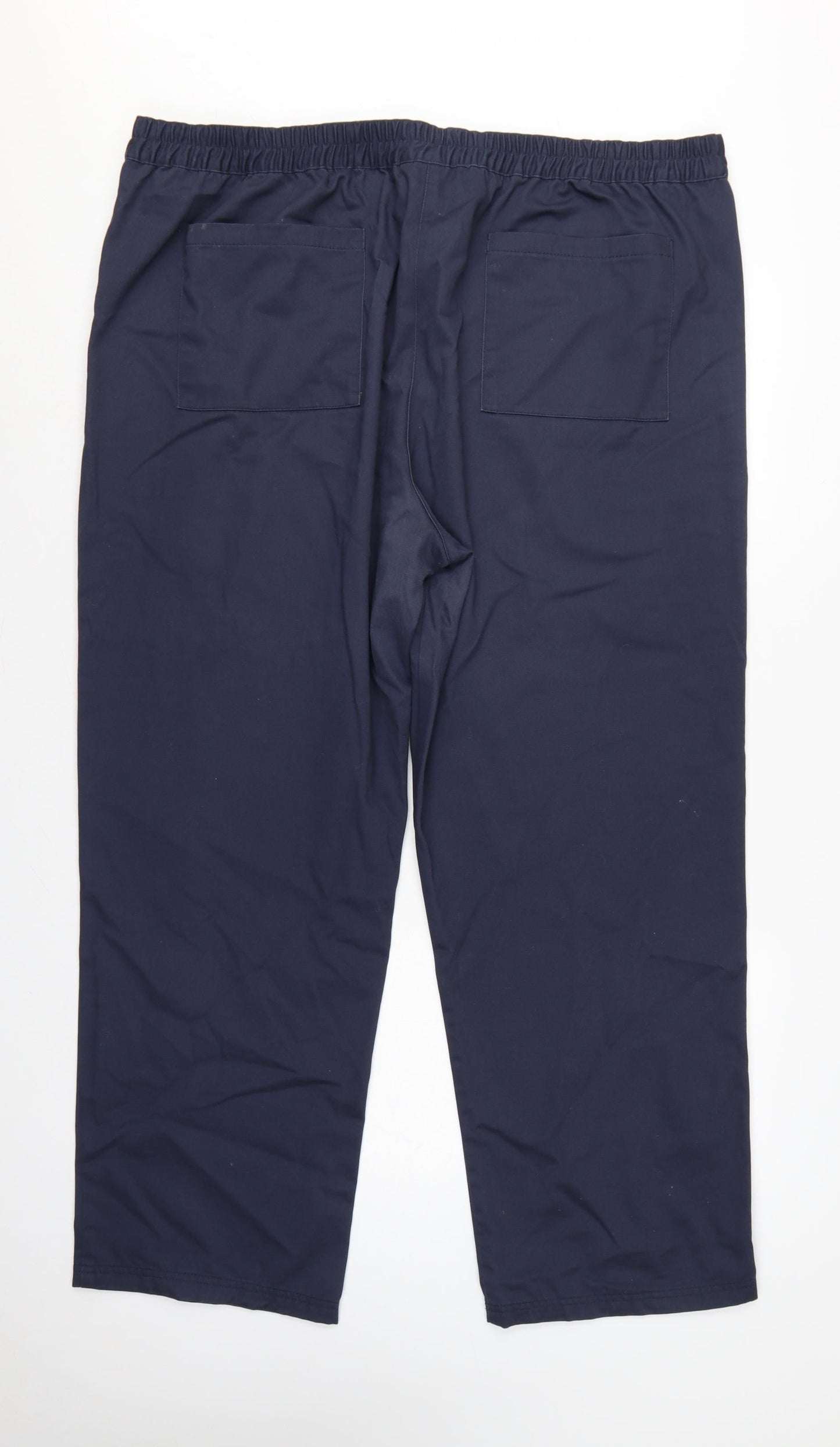 Cotton Traders Women’s Navy Blue Size 22 Cotton Drawstring Trousers