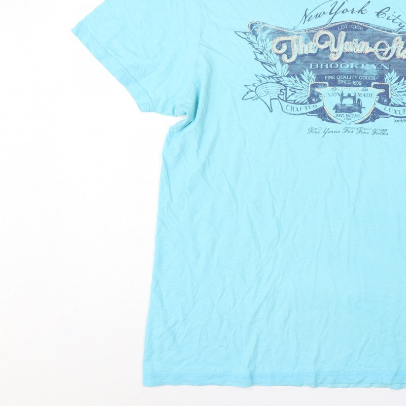 Additional view of North Coast Men’s Blue 2XL New York City Graphic Print T-Shirt