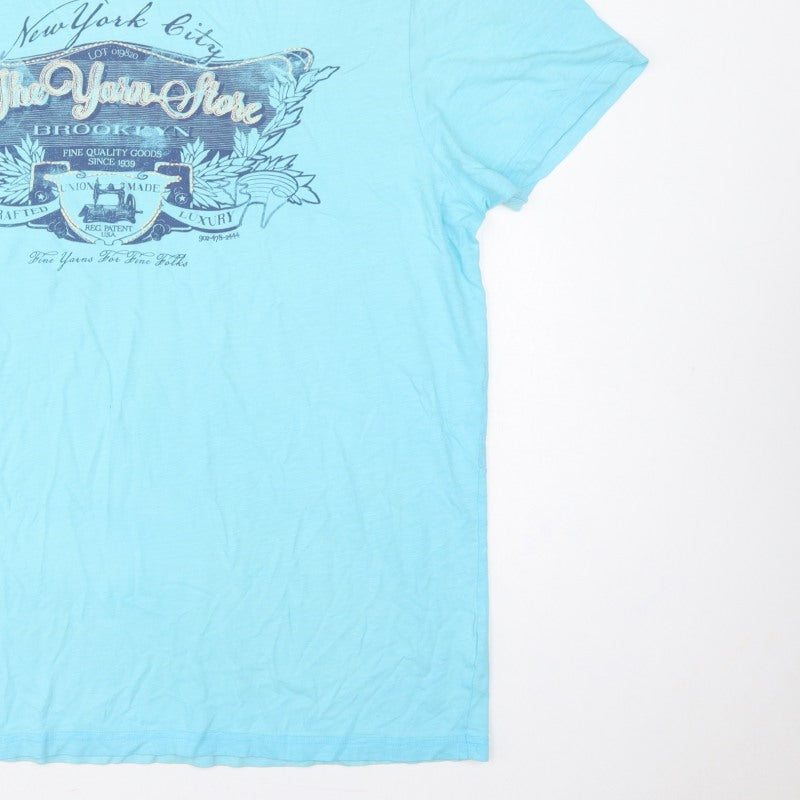 Additional view of North Coast Men’s Blue 2XL New York City Graphic Print T-Shirt