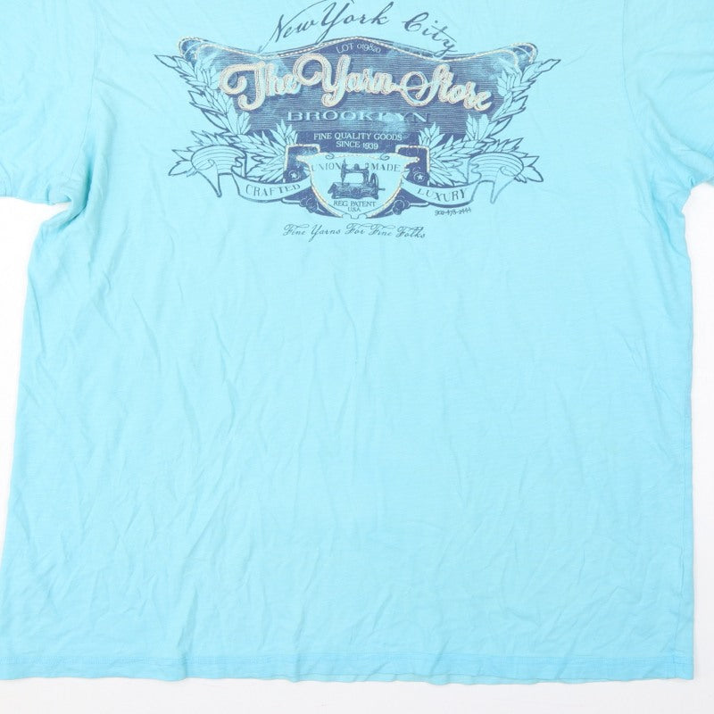 Additional view of North Coast Men’s Blue 2XL New York City Graphic Print T-Shirt