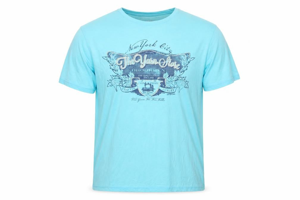 Front view of North Coast Men’s Blue 2XL New York City Graphic Print T-Shirt