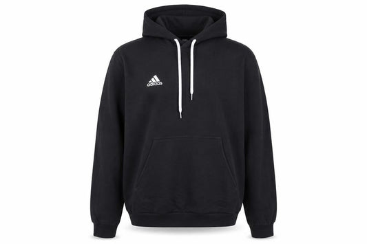 Adidas Men’s Black XL Pullover Hoodie Logo Fleece Kangaroo Pocket