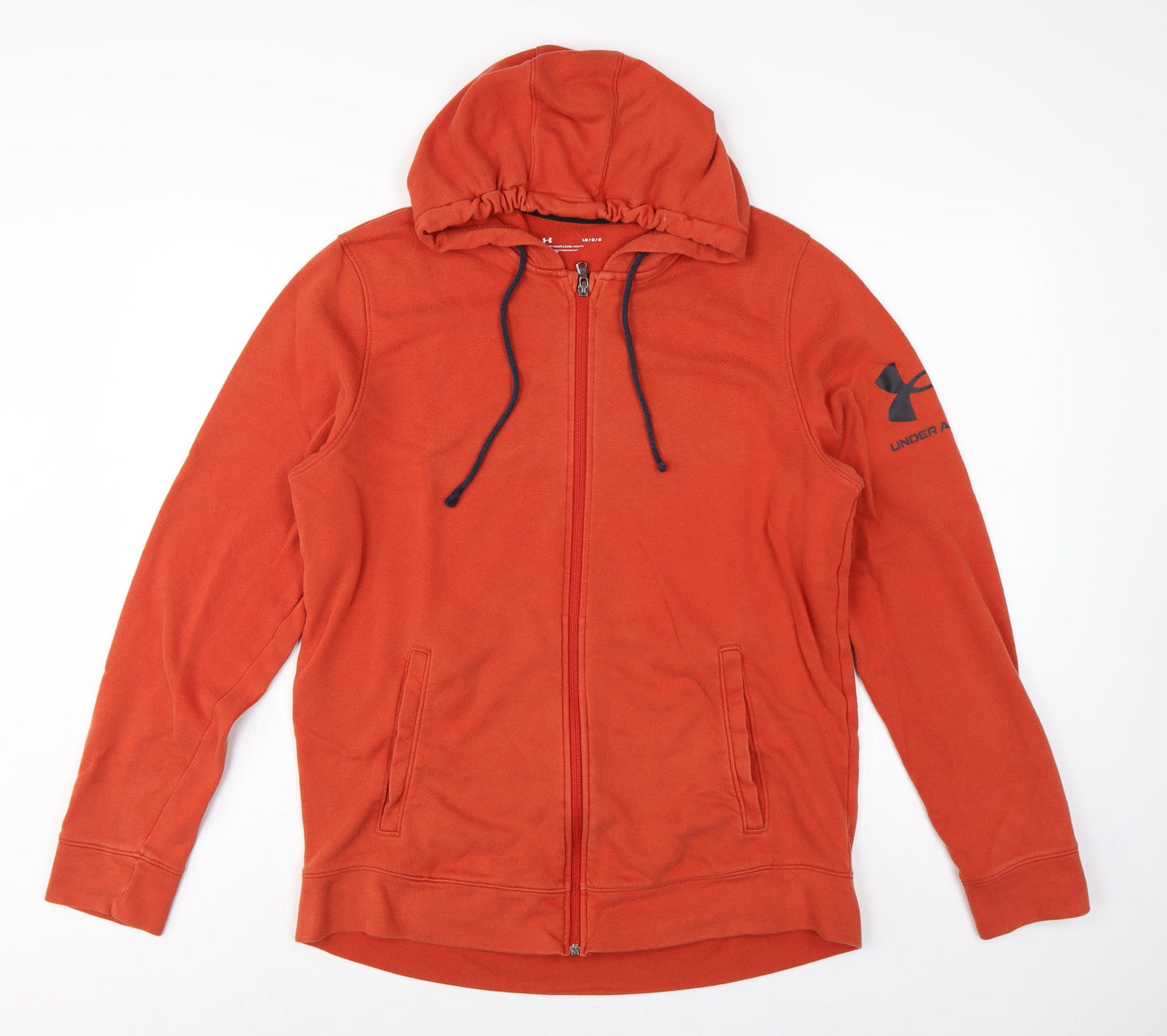 Under Armour Men’s Orange Large Full Zip Logo Hoodie