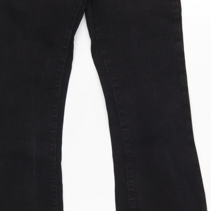ASOS DESIGN Women’s Black UK 8 W26 L32 High Rise Flared Jeans