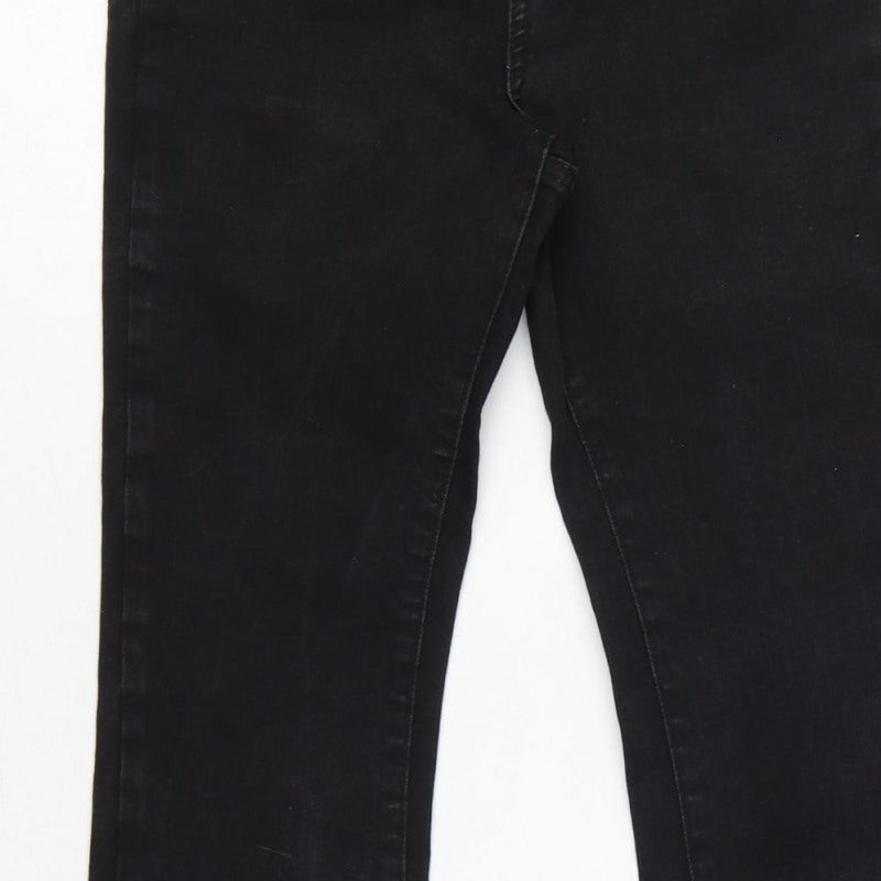 ASOS DESIGN Women’s Black UK 8 W26 L32 High Rise Flared Jeans