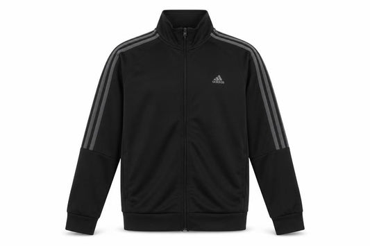 Adidas Boys Black 13-14 Years Full Zip AEROREADY Track Sweatshirt