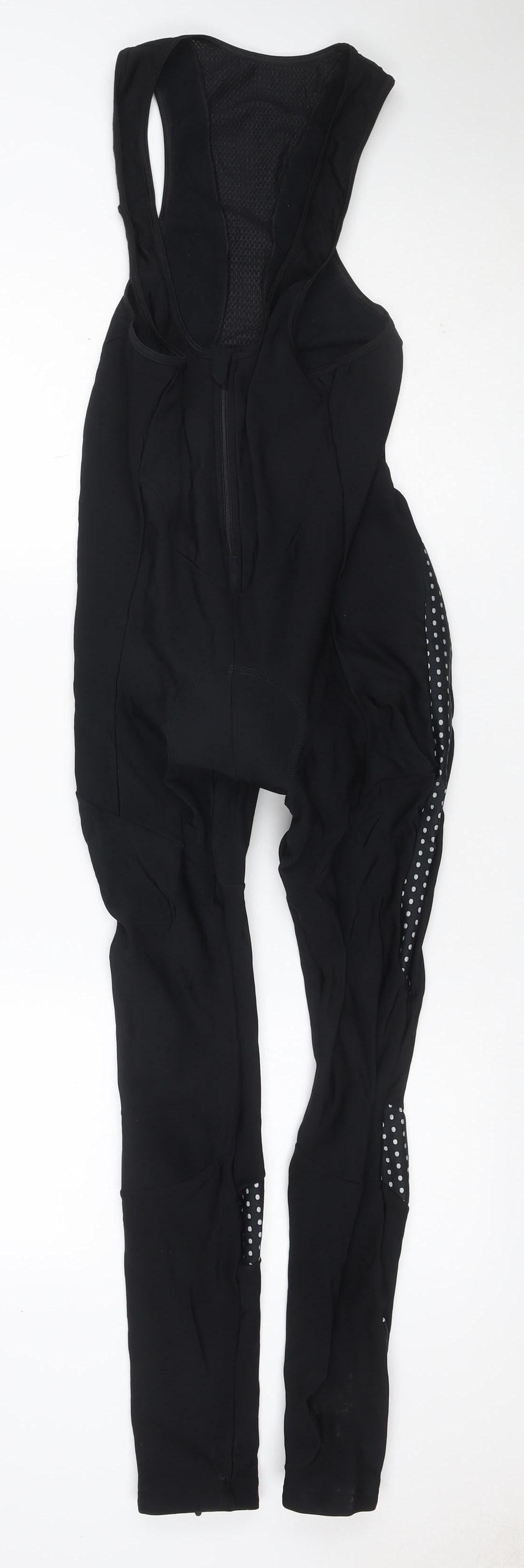 dhb Women’s Black L Padded Cycling Bib Compression Leggings Reflective