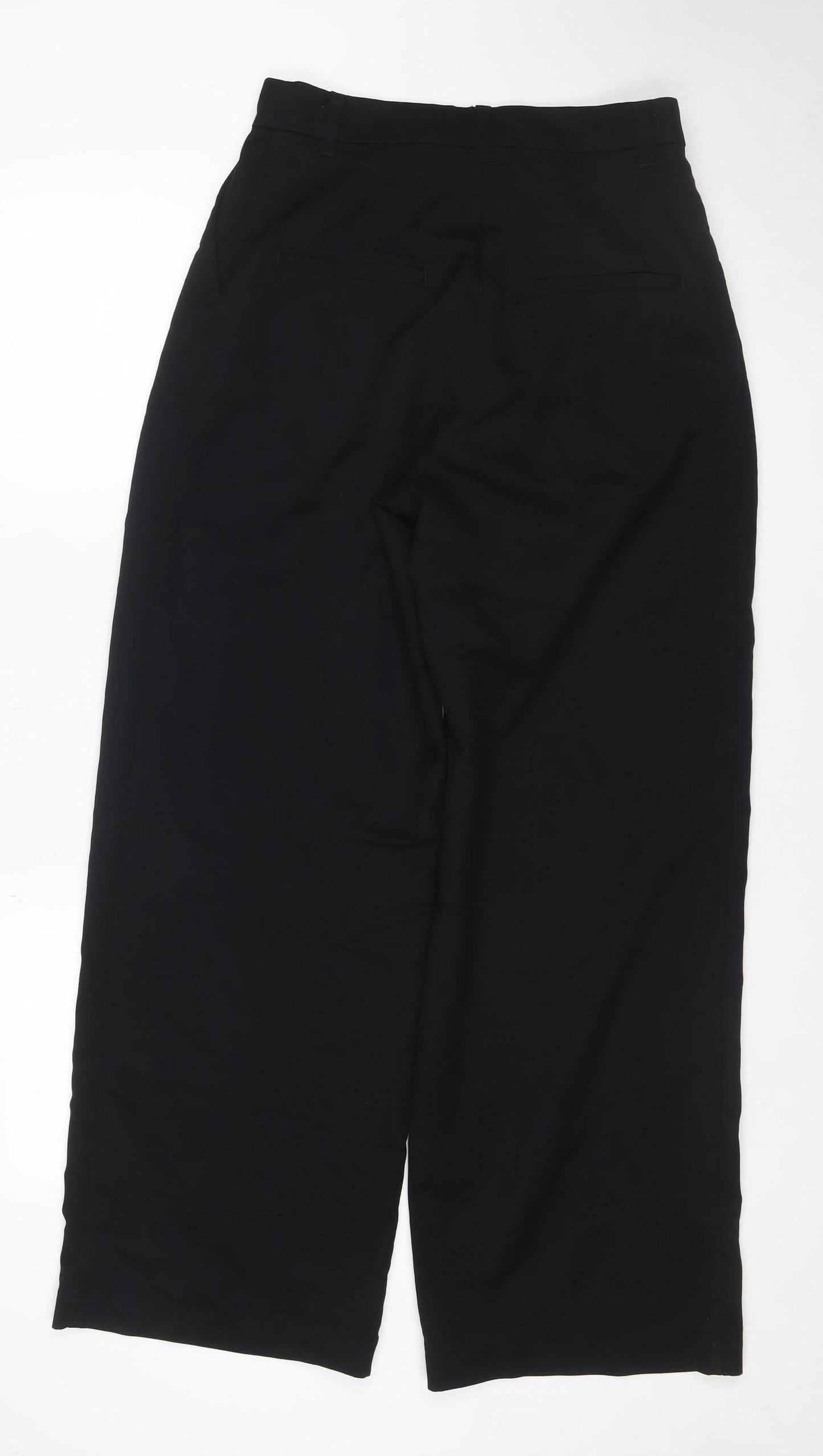 Monki Women’s Black Size 10 Wide-Leg Tailored Dress Trousers