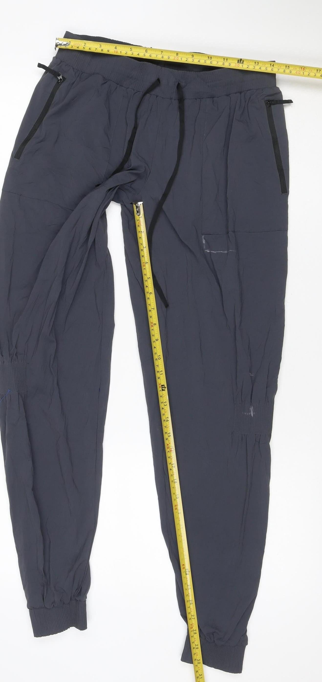 Berghaus Men's Blue 34 Jogger Trousers Drawstring Zip Pockets Cuffed
