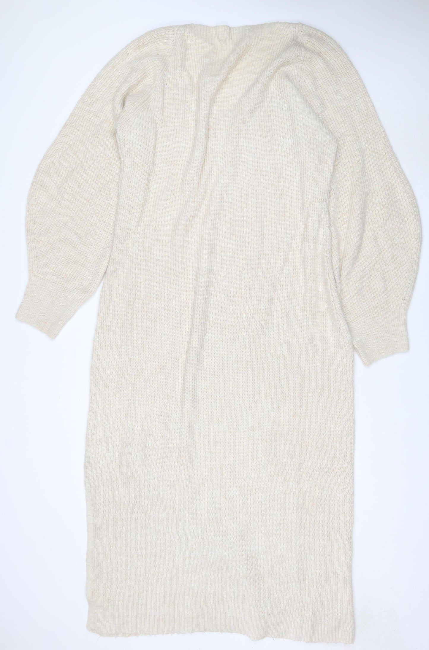 FAVRIDGE Women’s Ivory Size 20 Knit High Neck Midi Jumper Dress