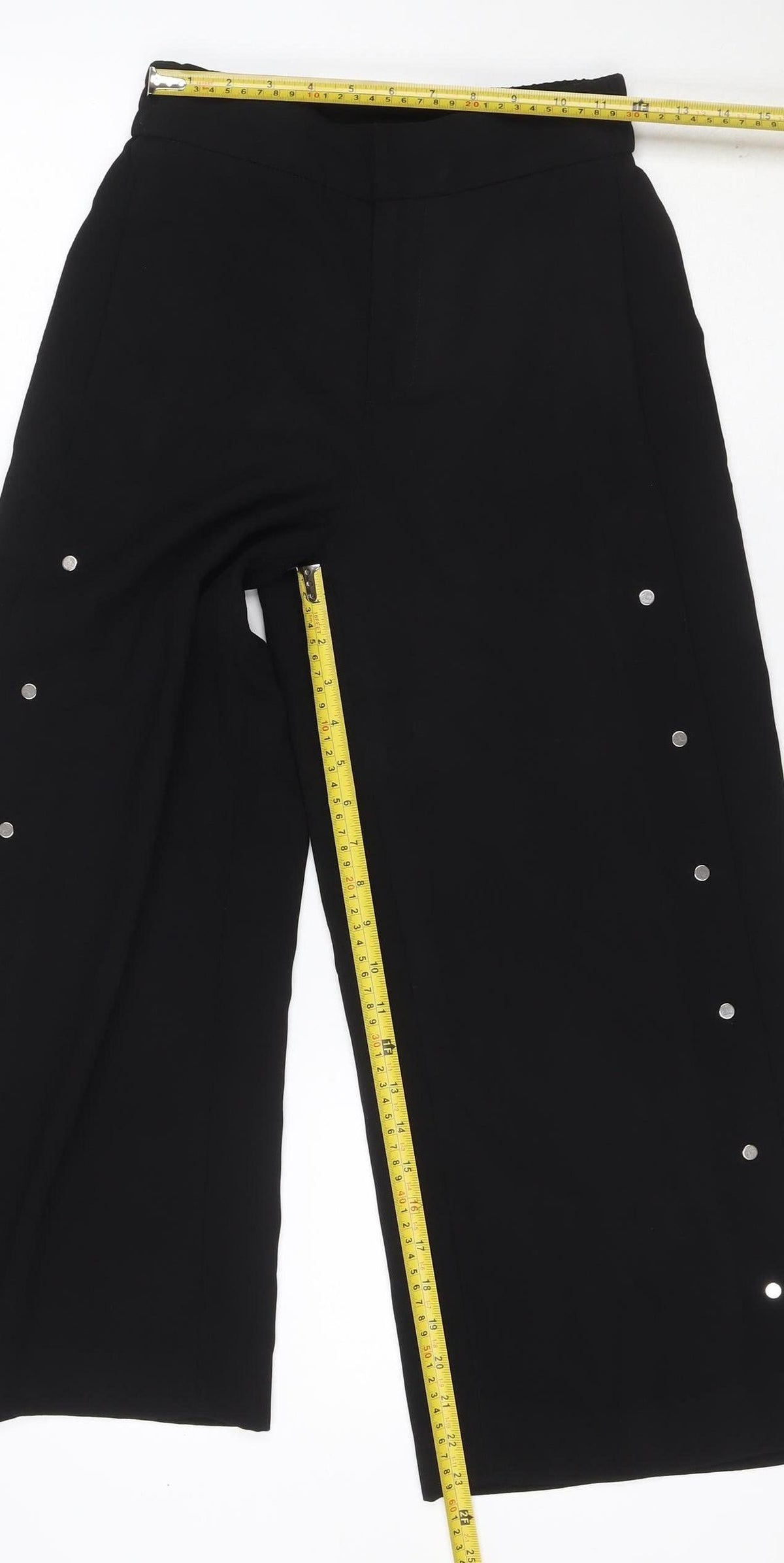 ZARA Women’s Black XS Studded Skinny Stretch Leggings