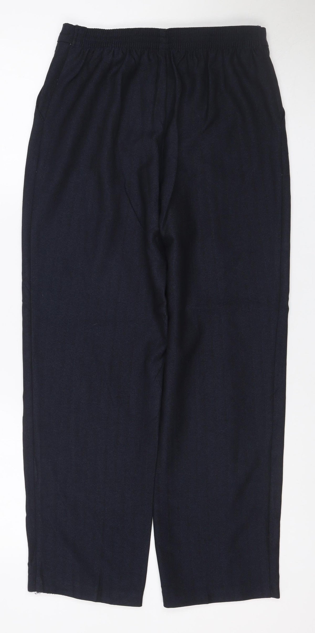 Marks and Spencer Women’s Blue UK 8 Short Straight Trousers