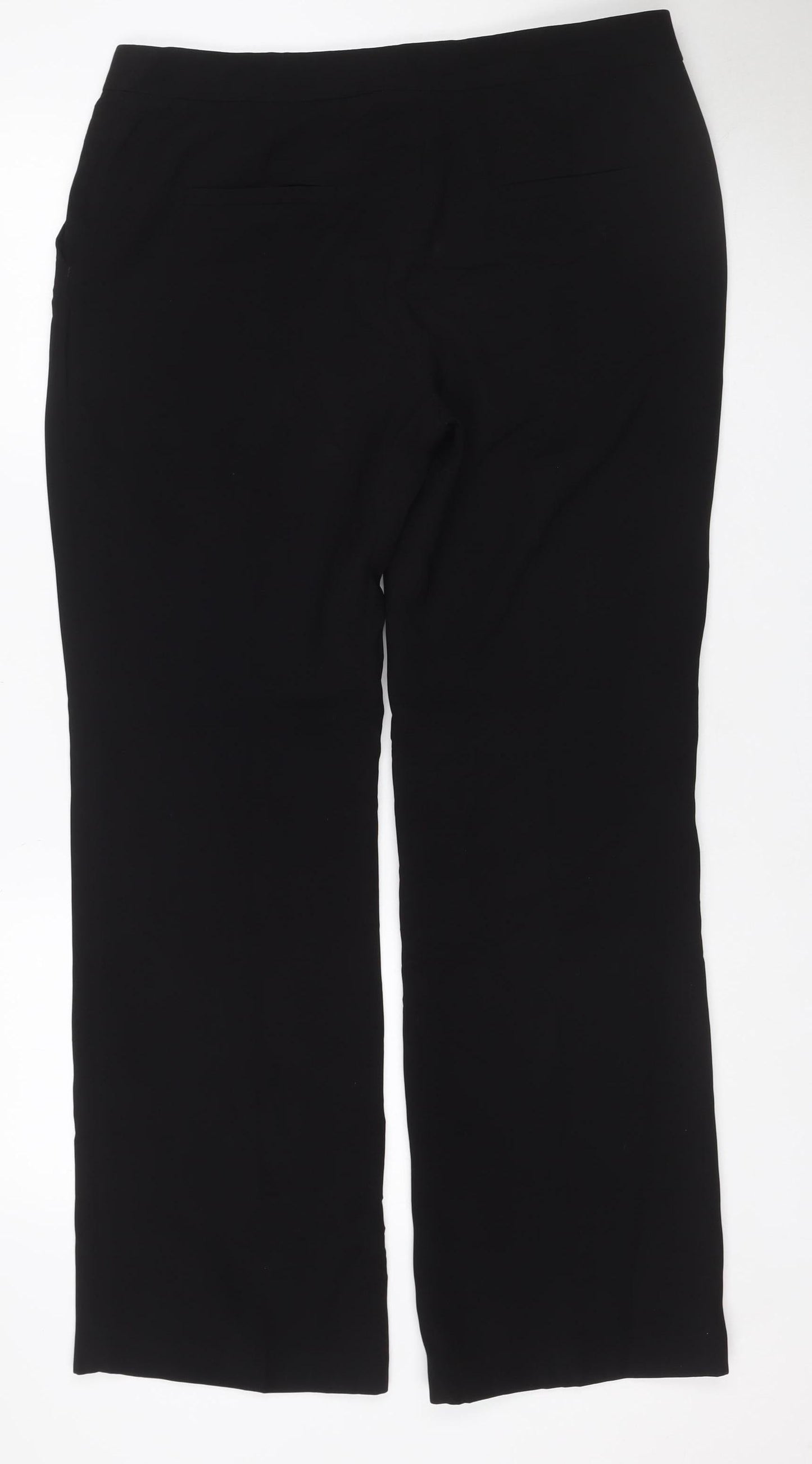 Next Women’s Black UK 14 Wide-Leg Tailored Dress Trousers
