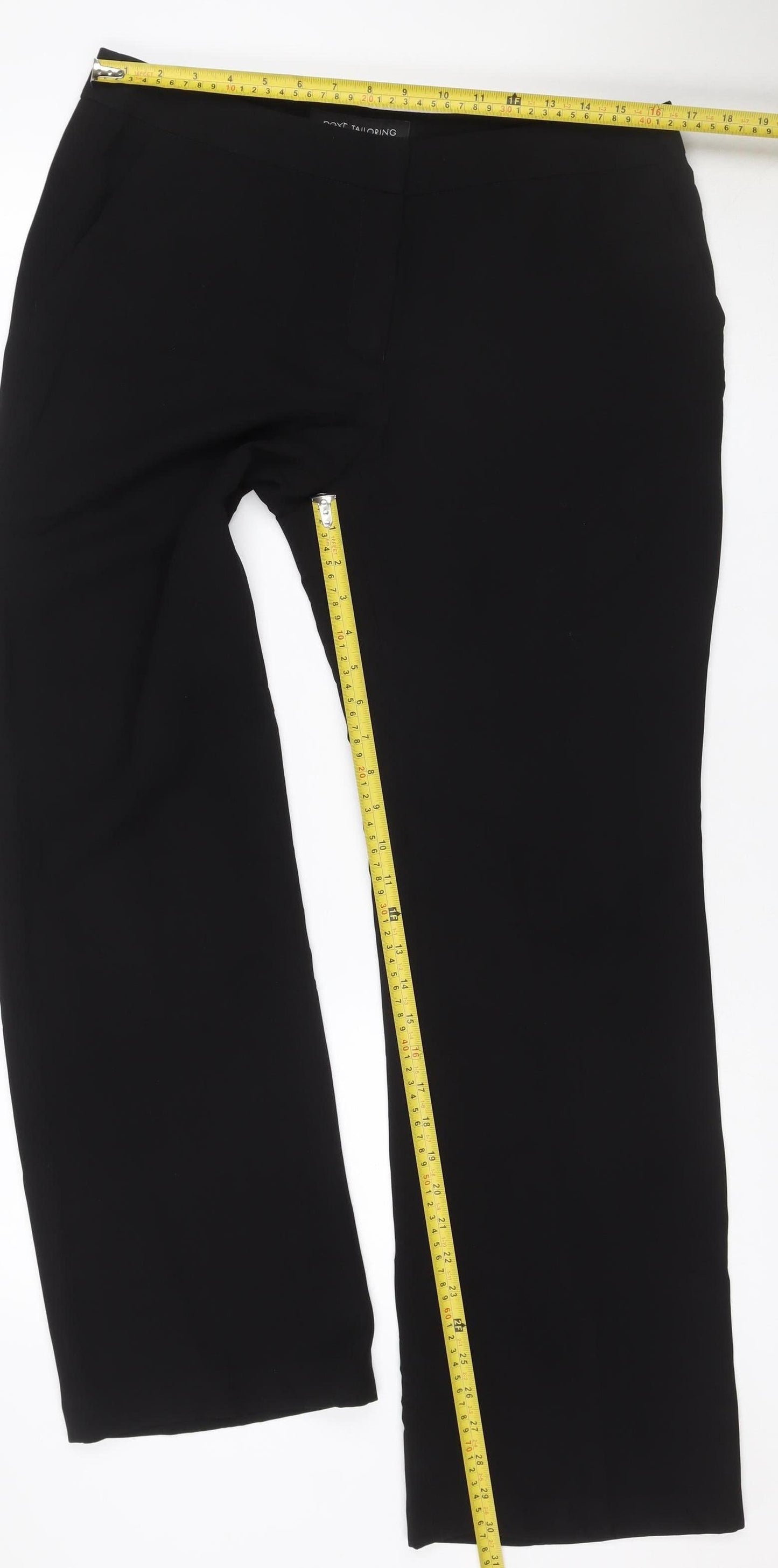 Next Women’s Black UK 14 Wide-Leg Tailored Dress Trousers