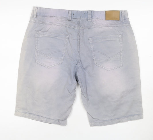 Firetrap Men’s Grey 2XL 100% Cotton 5-Pocket Denim Shorts