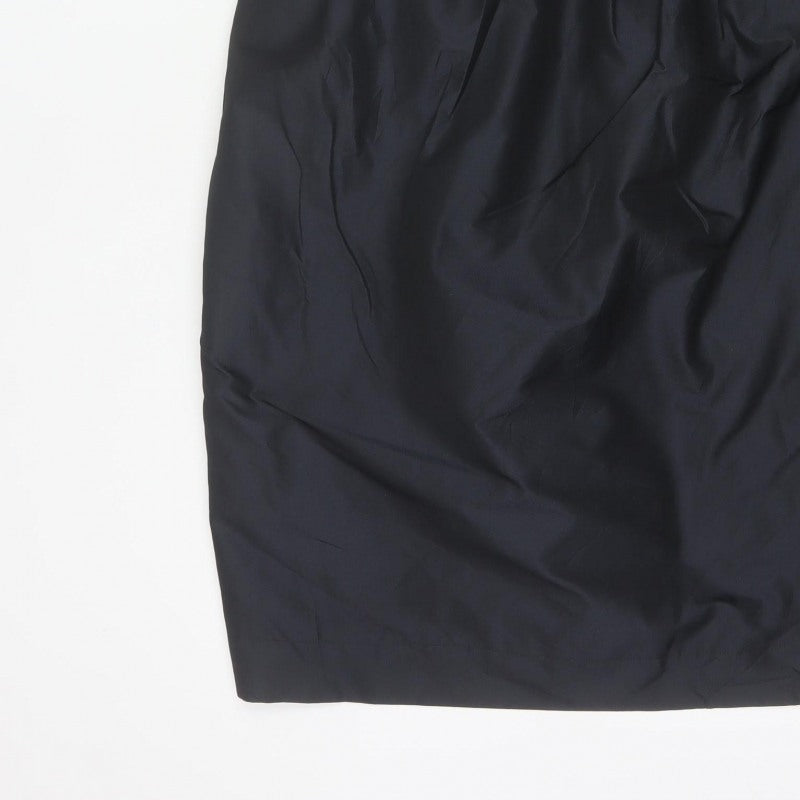 French Connection Women Black UK 14 Satin Bow Pencil Knee Dress