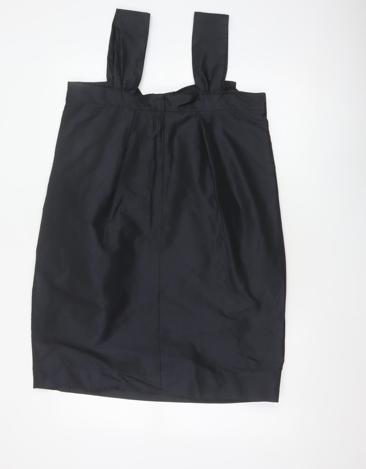 French Connection Women Black UK 14 Satin Bow Pencil Knee Dress