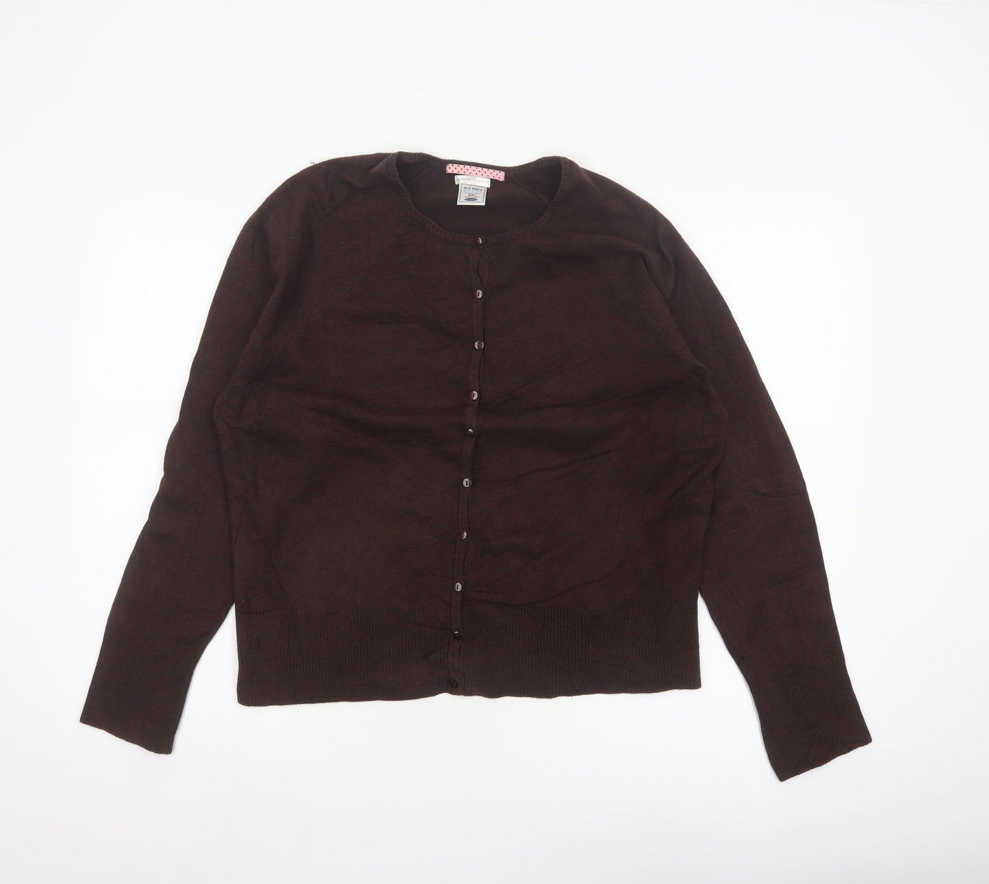 Old Navy Women’s Brown 2XL Stretch Knit Button Cardigan Long Sleeve