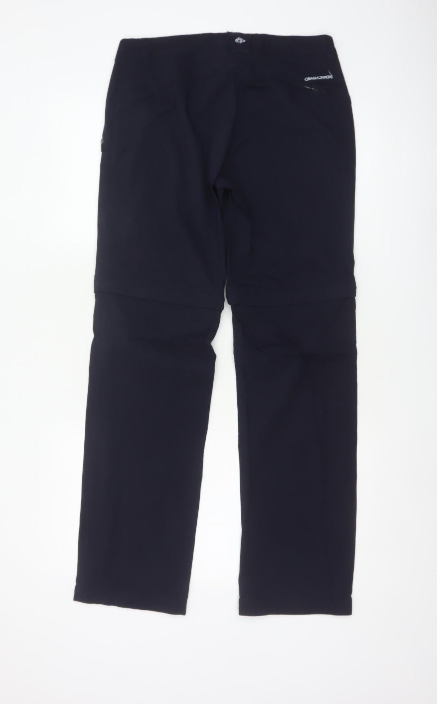 Craghoppers Women’s Navy UK 10R Convertible Zip-Off Walking Trousers