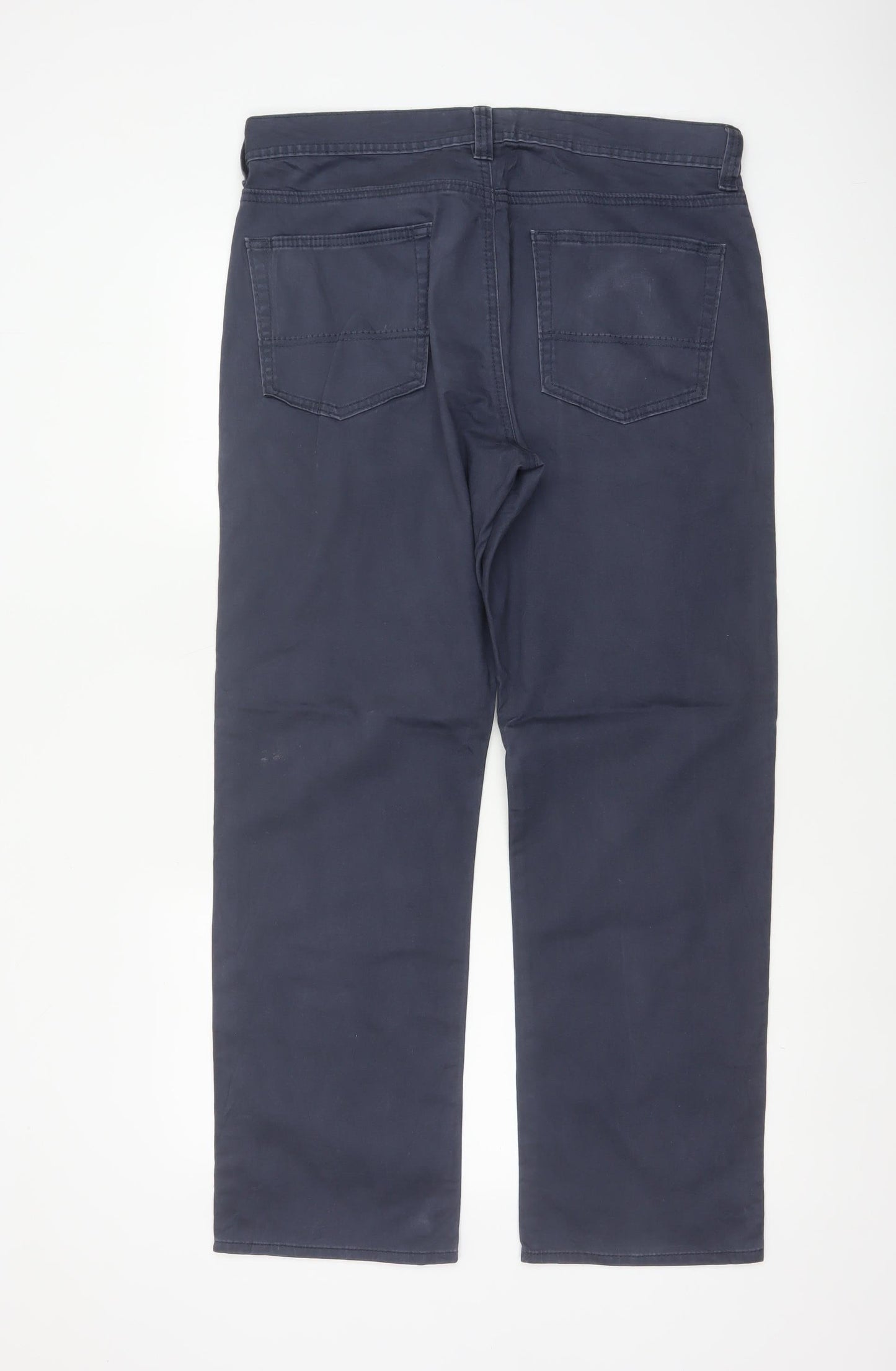 Kirkland Signature Men’s Navy 34x30 Straight 5-Pocket Trousers