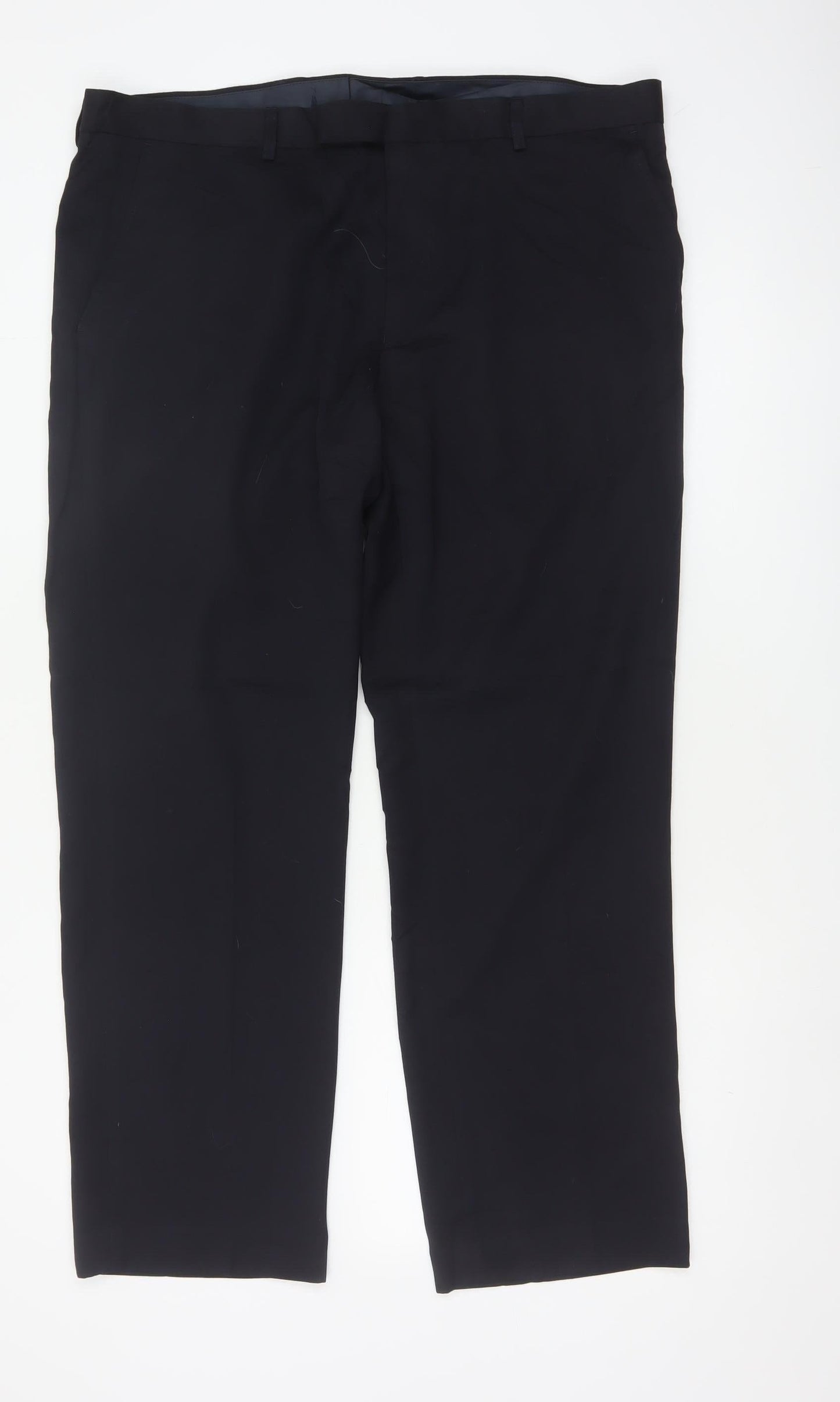 Marks & Spencer Men’s Black 38in Regular Fit Dress Trousers 29in Leg