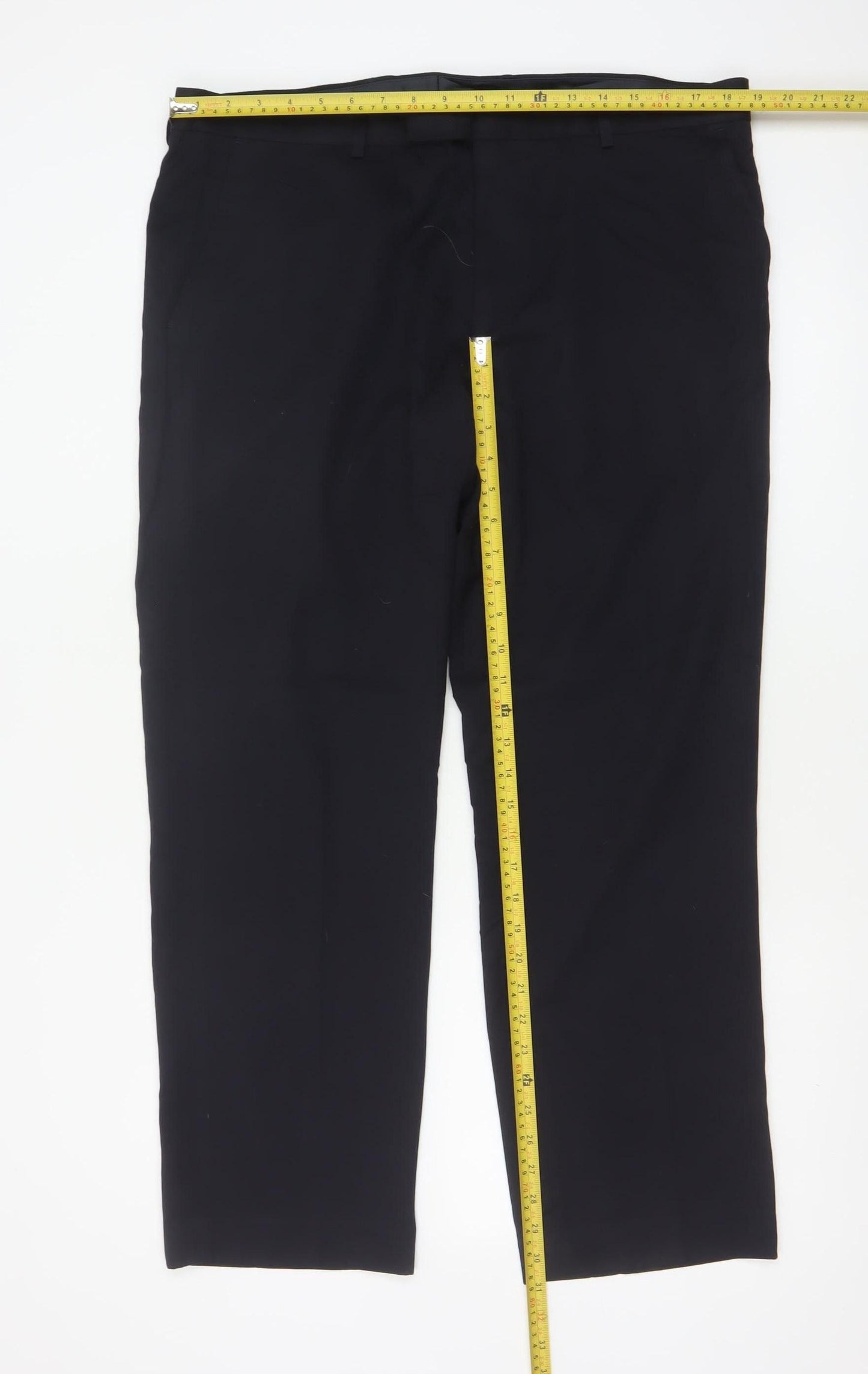 Marks & Spencer Men’s Black 38in Regular Fit Dress Trousers 29in Leg
