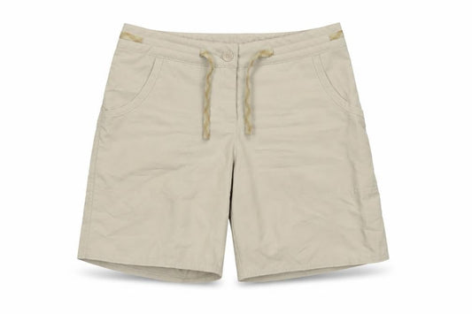 Quechua Women’s Beige Hiking Shorts UK 8 EU 36 Lightweight Drawstring