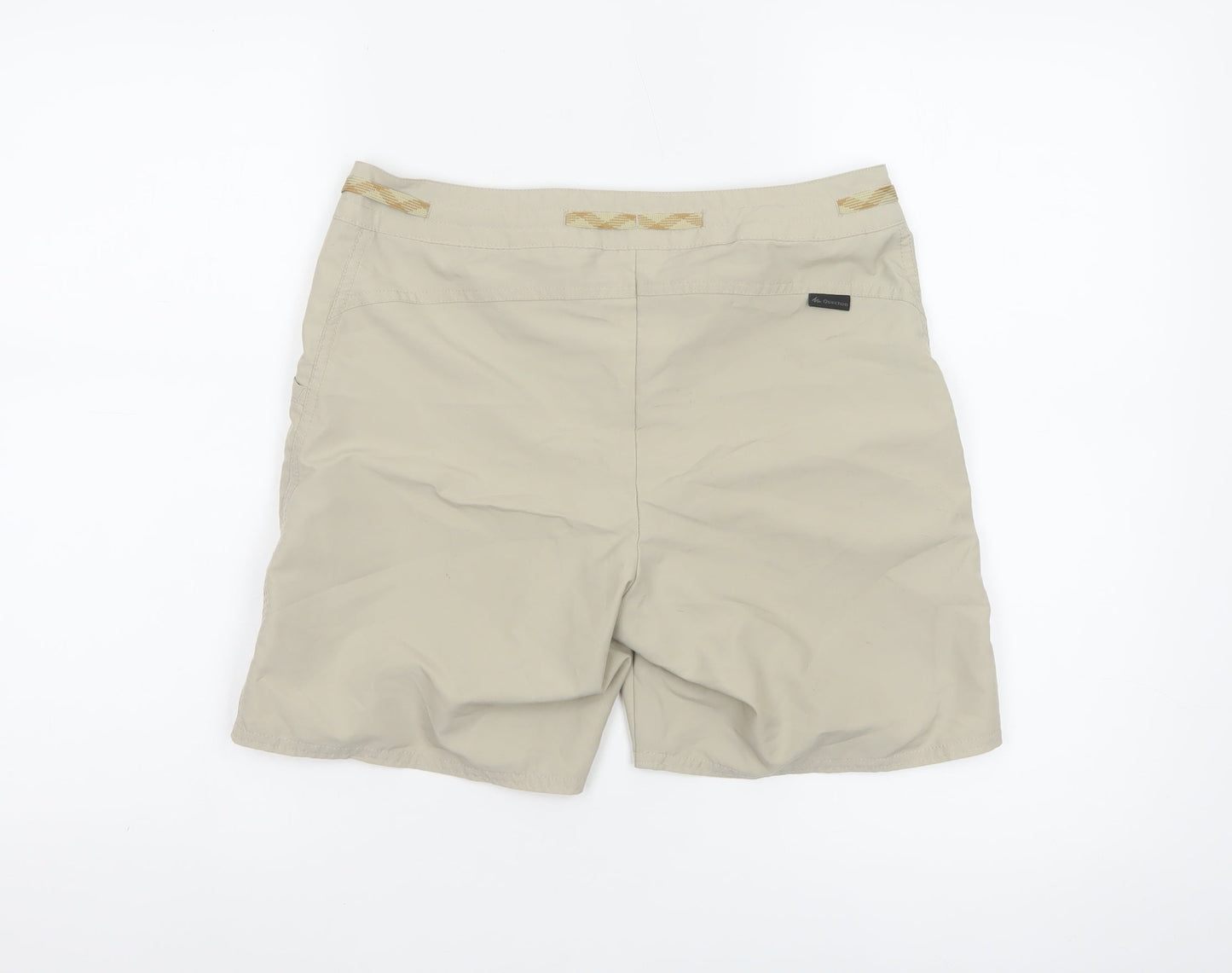 Quechua Women’s Beige Hiking Shorts UK 8 EU 36 Lightweight Drawstring