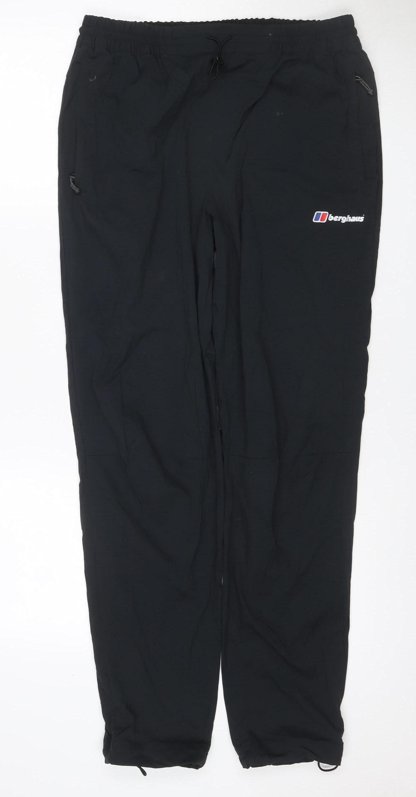 Berghaus Women's Black L Lightweight Drawstring Outdoor Trousers