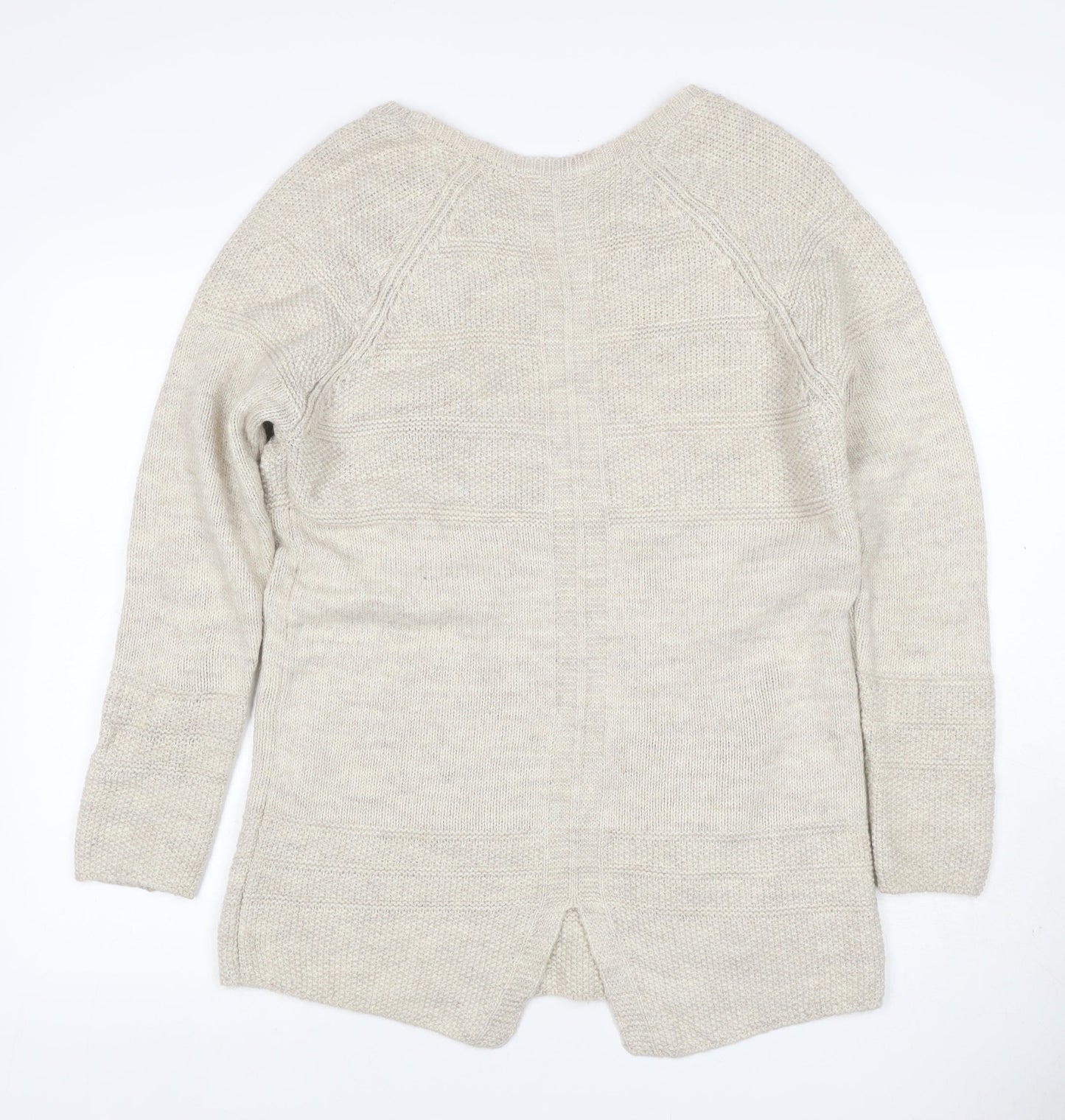 M&S Indigo Women’s Ivory UK 10 Wool Blend Tunic Jumper