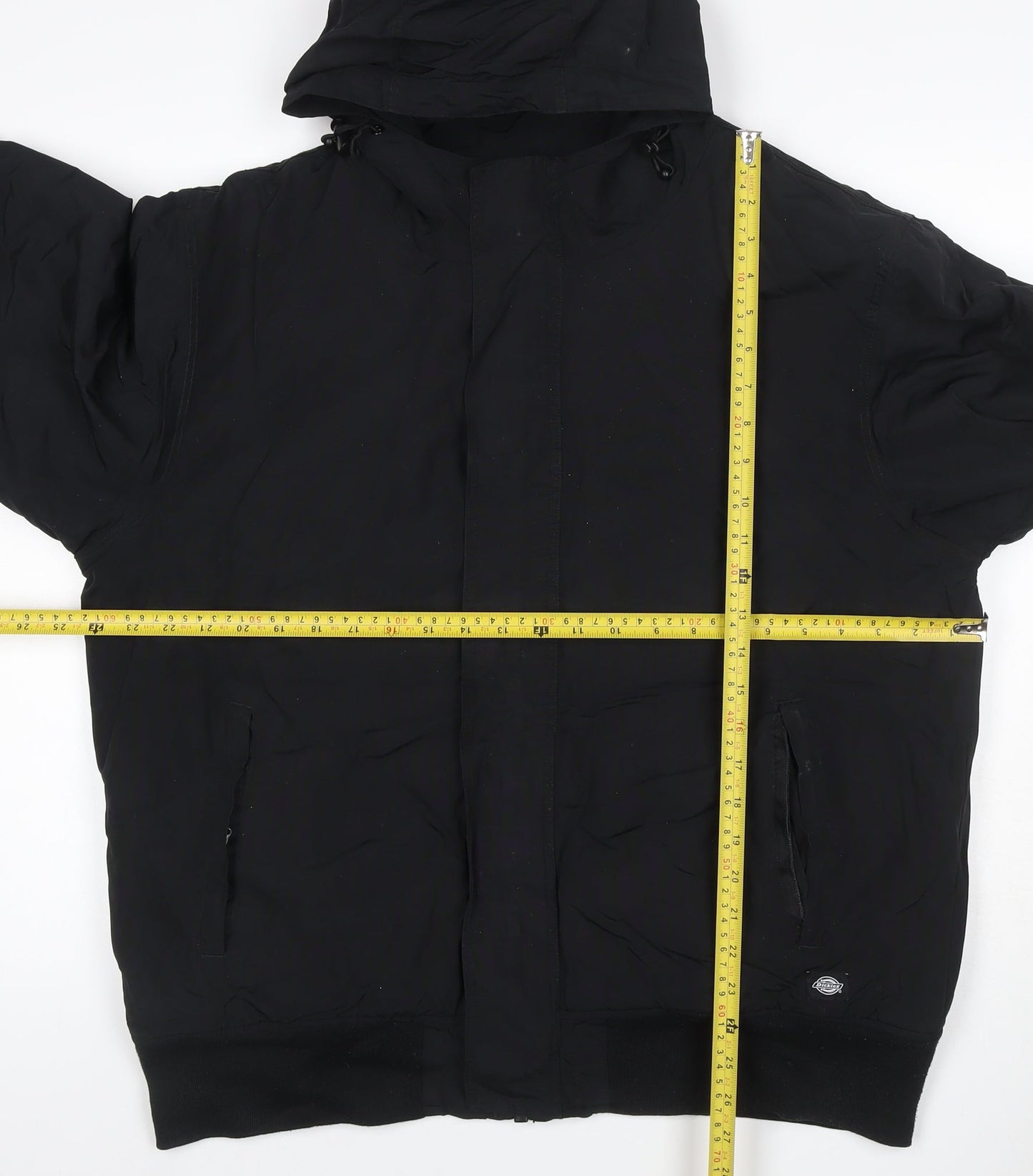 Dickies Men’s Black XL Hooded Padded Full Zip Workwear Jacket