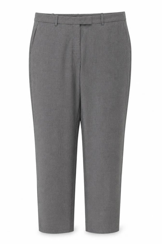 Marks & Spencer Women’s Grey Check The Mia Slim Trousers UK 16 Long