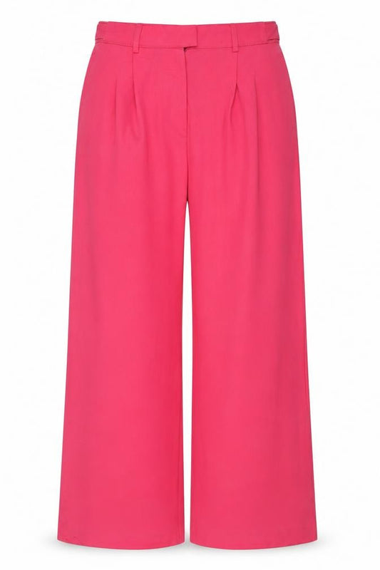 Marks and Spencer Women’s Pink Size 12 Long Wide-Leg Trousers