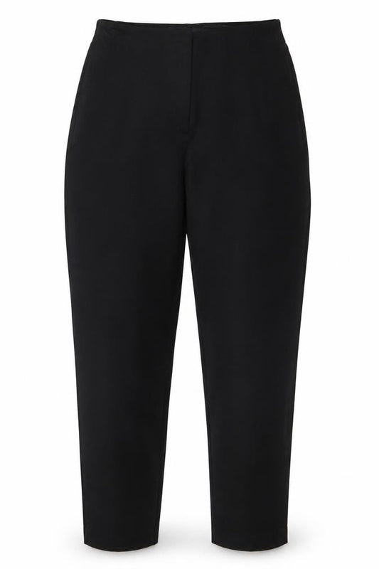 Marks & Spencer Women Black Size 12 Regular Straight Dress Trousers