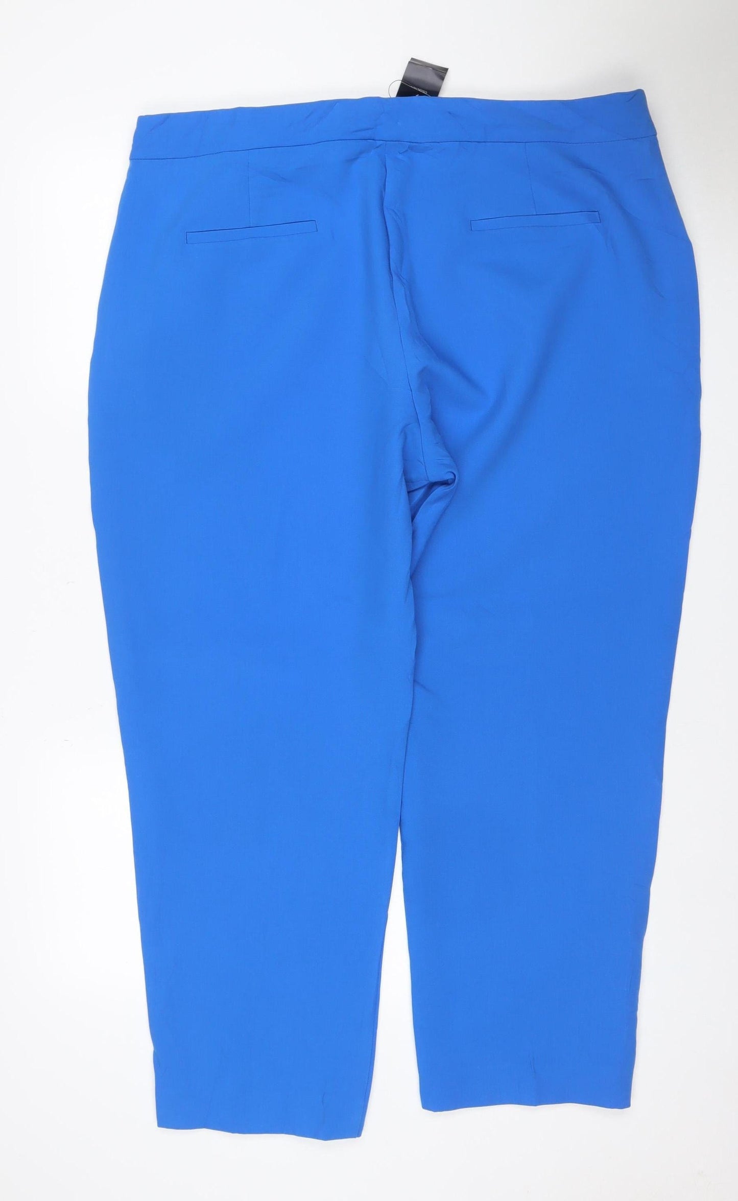 M&S Collection Women’s Blue Size 22 Short Straight Fit Dress Trousers