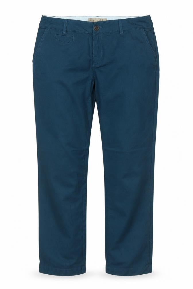 FatFace Women’s Blue Size 12 Straight Linen Blend Jeans