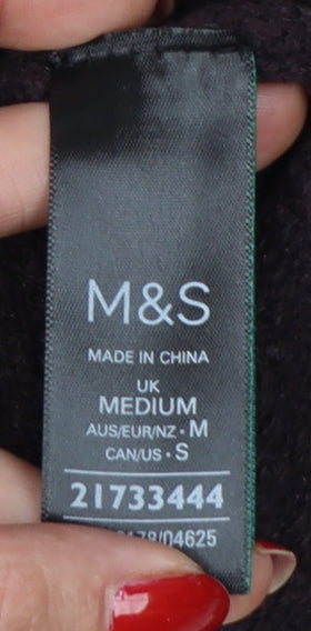 Marks and Spencer Women Brown M Knit Scoop Neck Chain Trim Tank Top